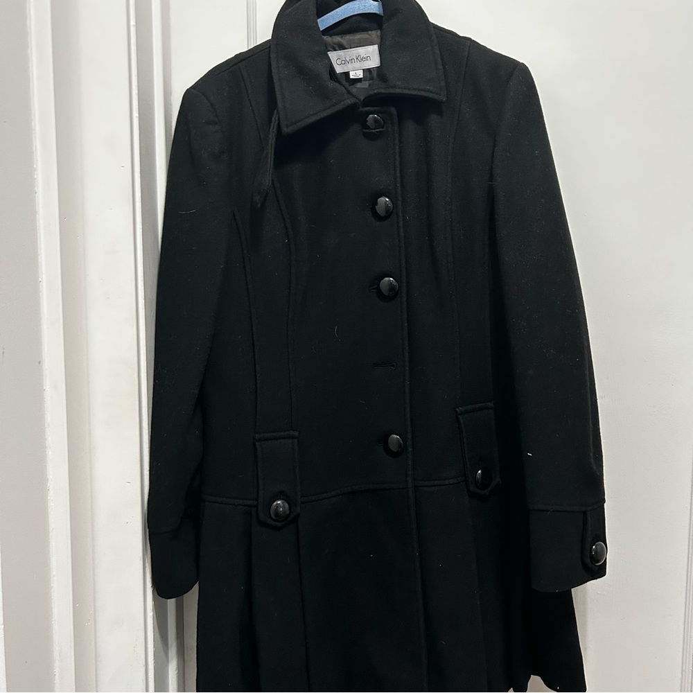 Calvin Klein Wool Trench Coat